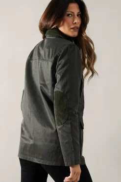 Contrast Detail Wax Jacket