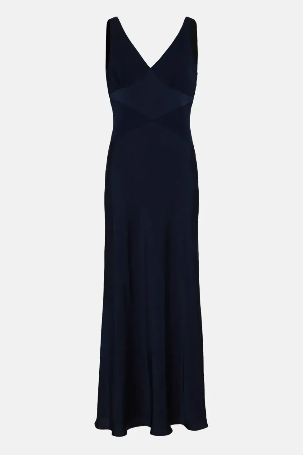 Contrast Satin Bow Back Bridesmaids Maxi Dress