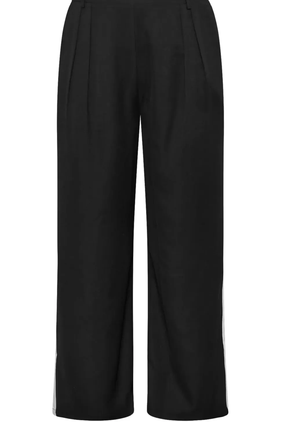 Contrast Side Stripe Wide Leg Trousers