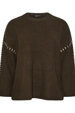 Contrast Stitch Knitted Jumper