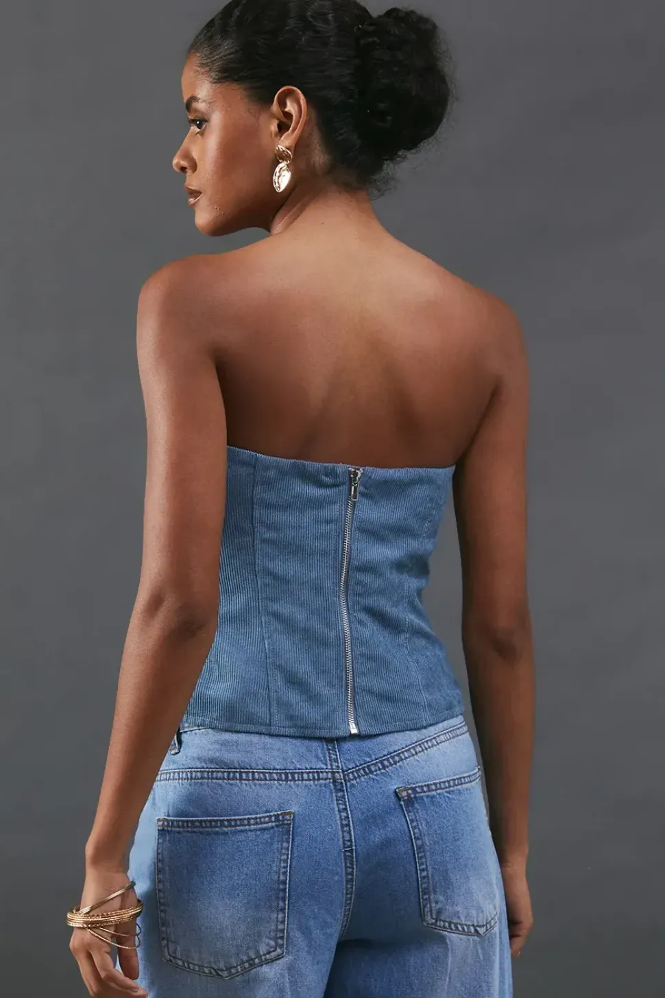 Cord Bustier Top