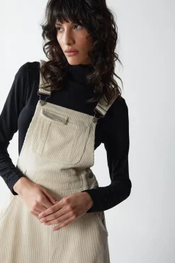 Corduroy Dungaree Maxi Dress