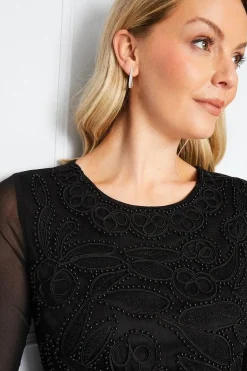 Cornelli Embellished Shift Dress