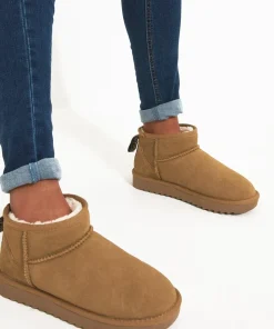 Cosy Suede Mini Ankle Boots