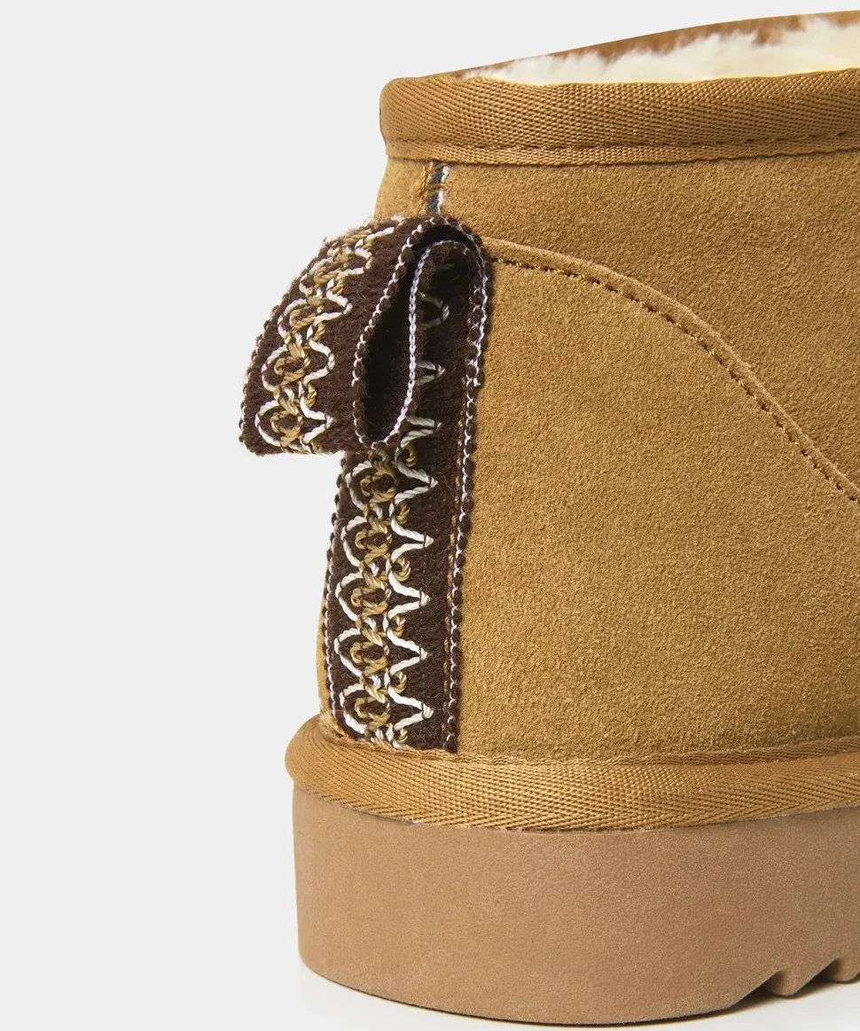 Cosy Suede Mini Ankle Boots