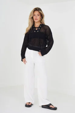 Cotton Open Knit Jumper