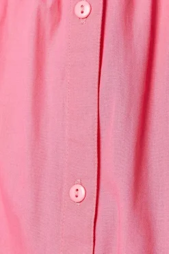 Cotton Poplin Button Through Midi Skirt