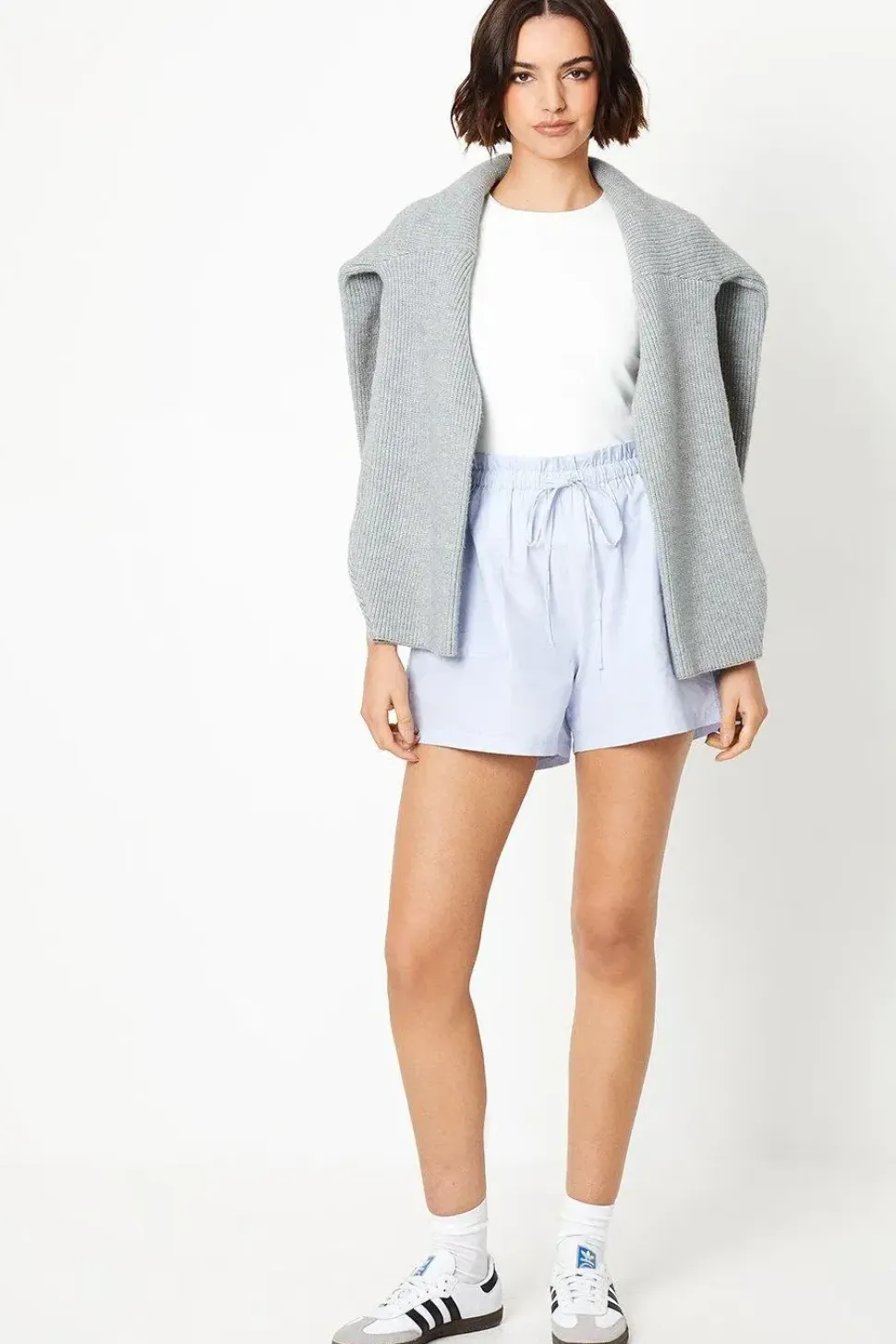 Cotton Poplin Stripe Shorts