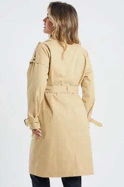 Cotton Twill Double Breasted Mac