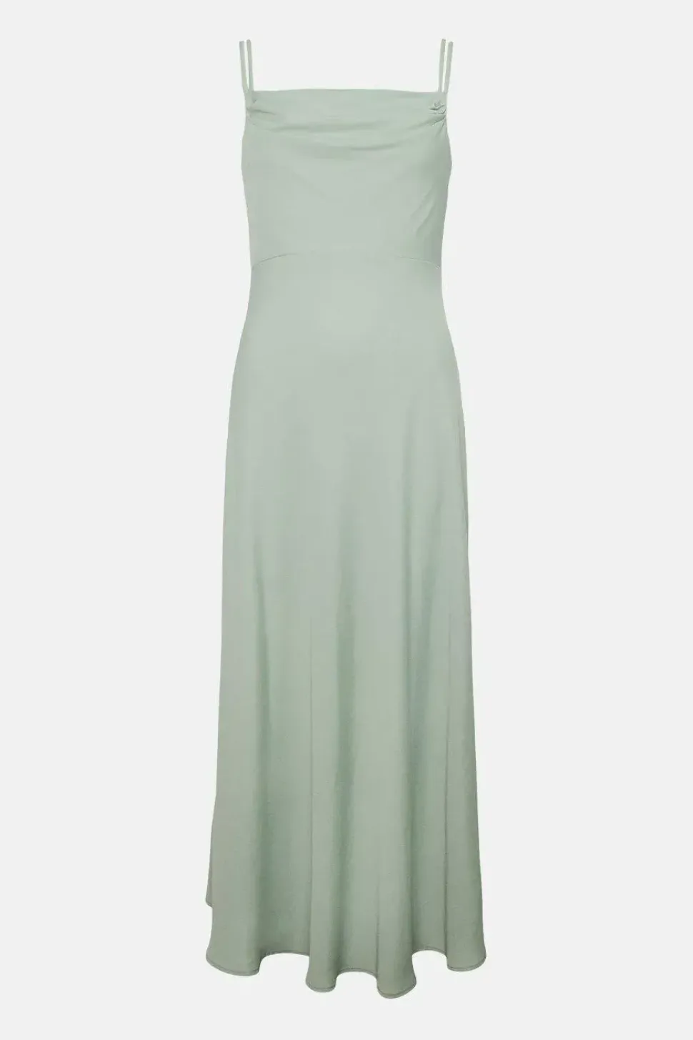 Cowl Double Strap Midi Dress