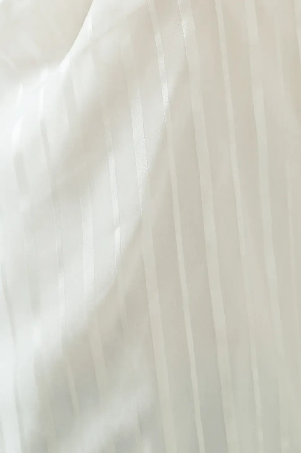 Cowl Neck Shadow Stripe Collared Blouse
