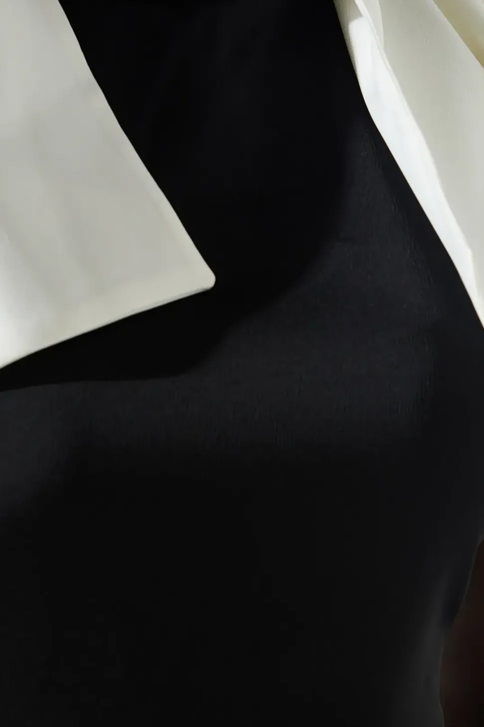 Crepe Bow Shoulder Dress