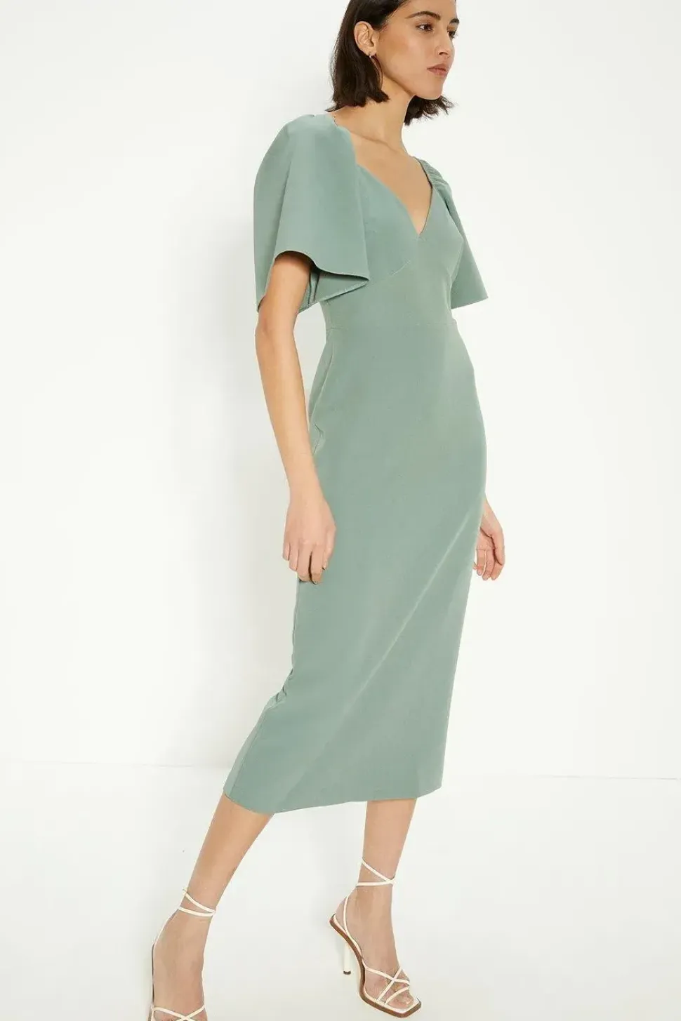 Crepe Cut Out Pencil Dress