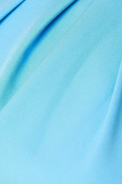 Crepe Ruffle Dress With Low Back