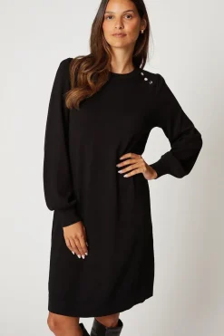 Crew Neck Swing Jumper Dress