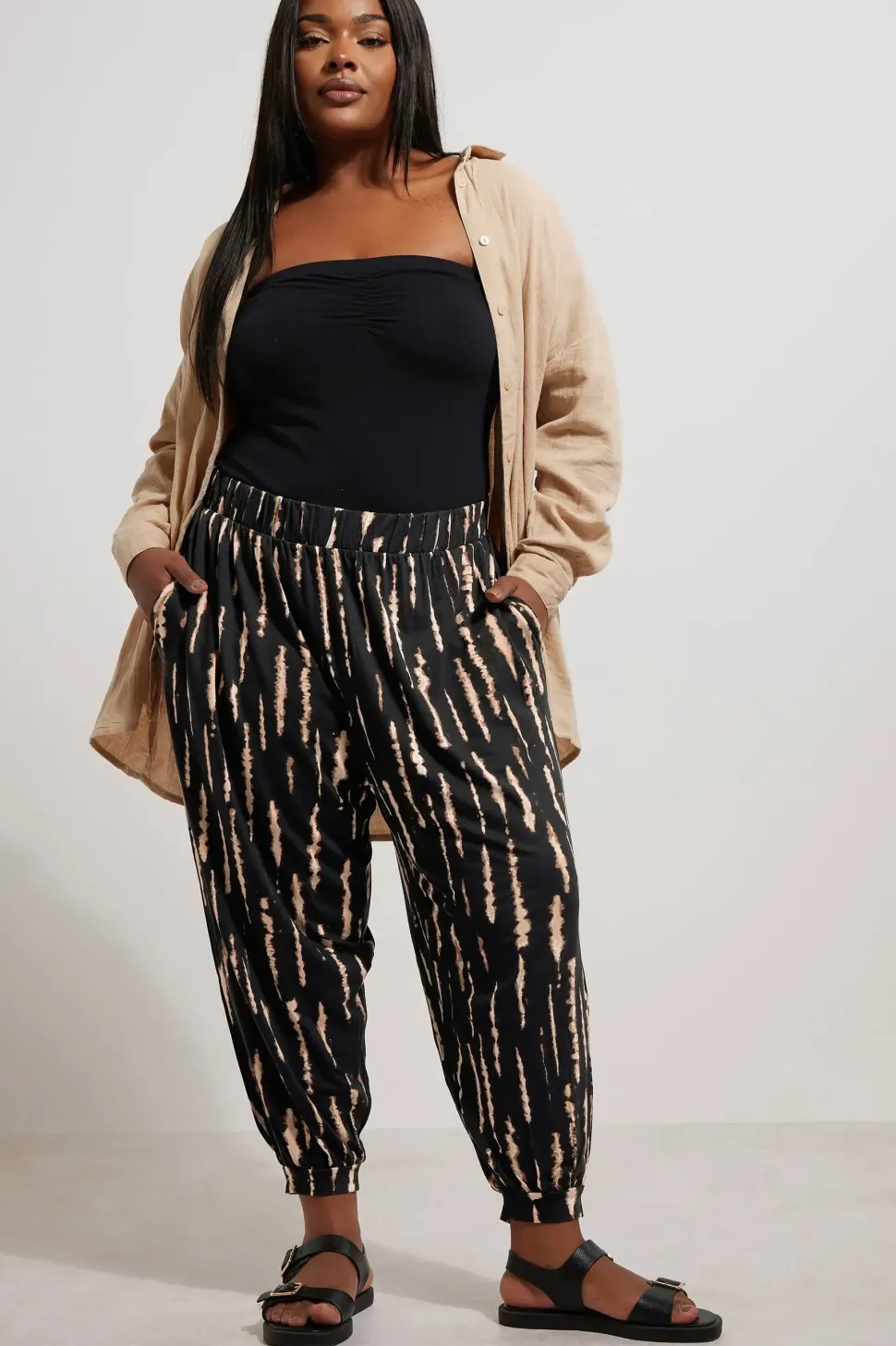 Crop Harem Trousers