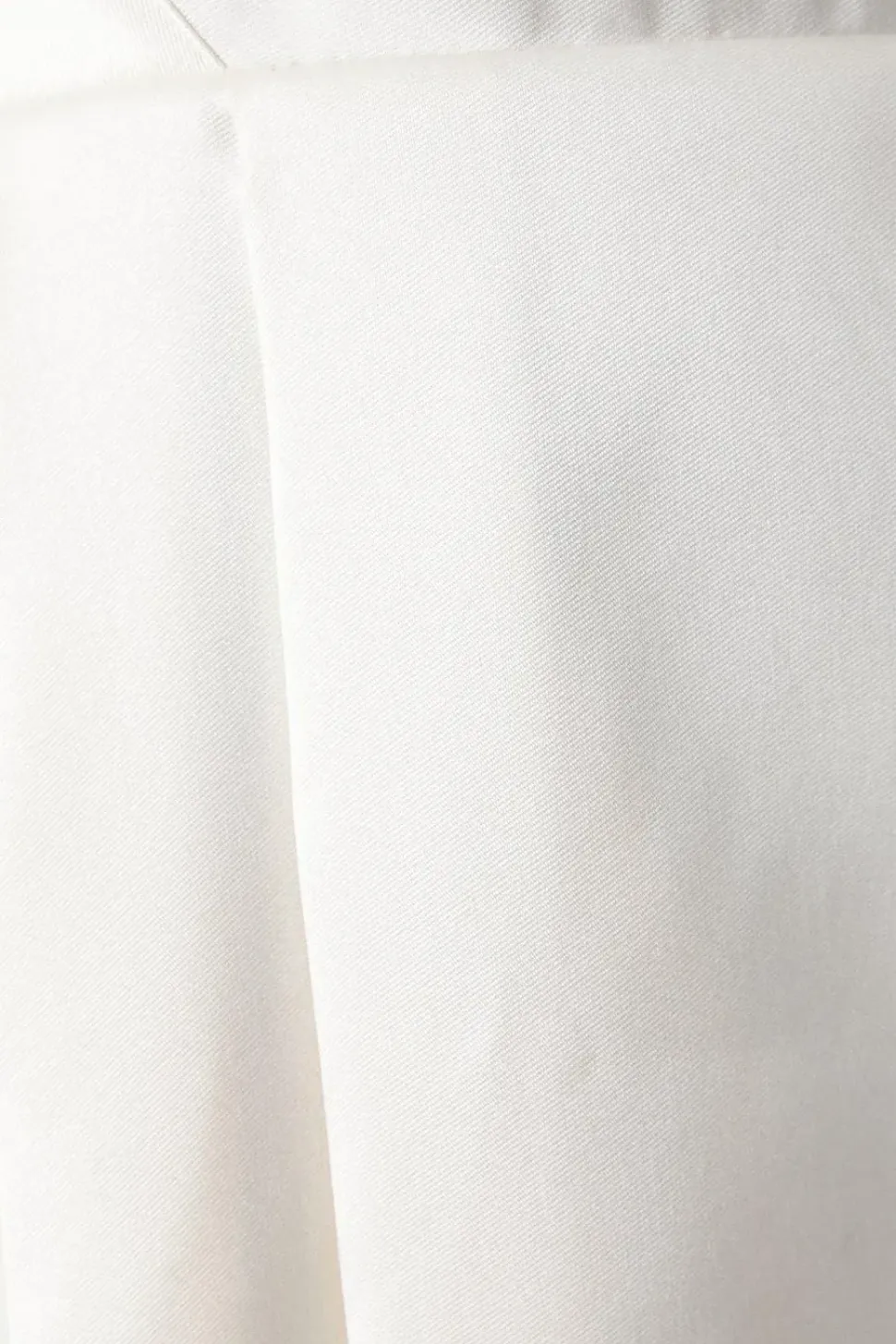 Cross Back Twill Ecru Maxi Dress