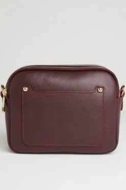 Crossbody Bag with Snake Print Strap