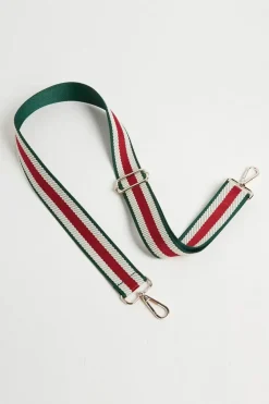 Crossbody Strap Green Stripe print