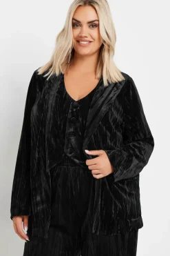 Crushed Velvet Blazer