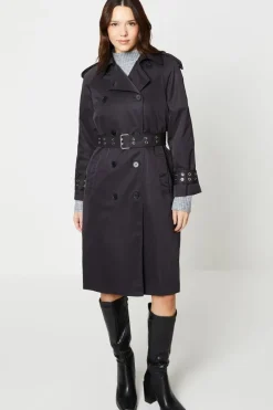 Cuff Detail Trench Coat