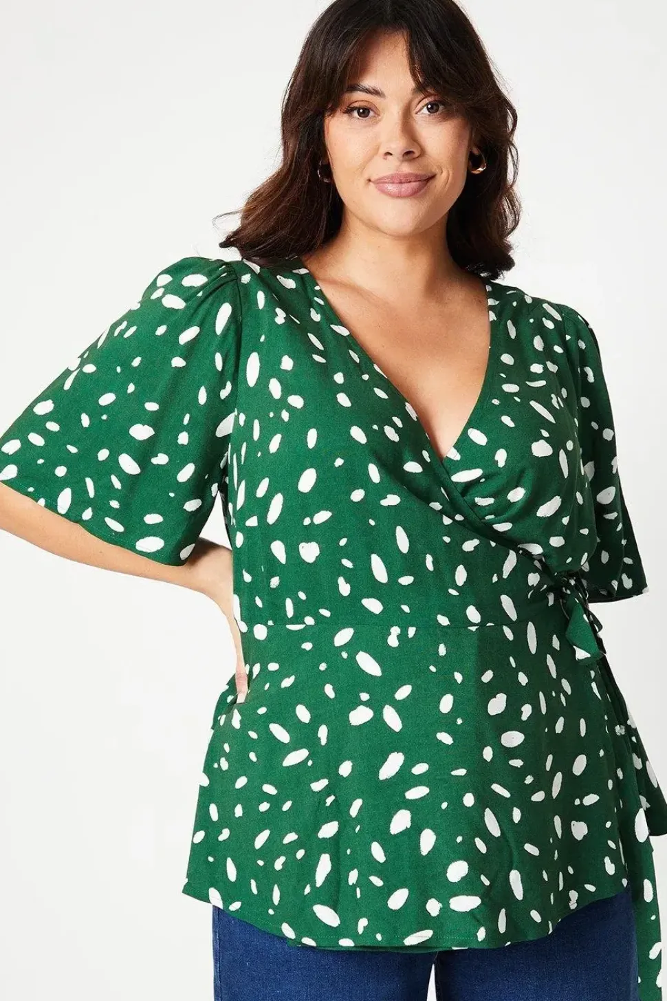 Curve Abstract Tie Wrap Top
