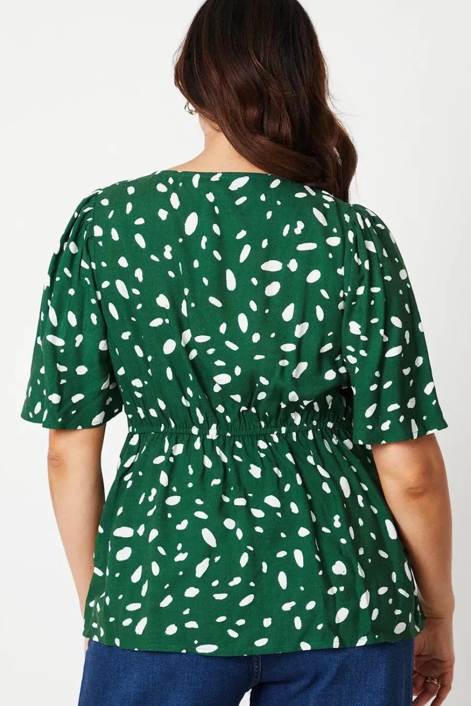 Curve Abstract Tie Wrap Top