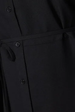 Curve Black Midi Shirt Dress