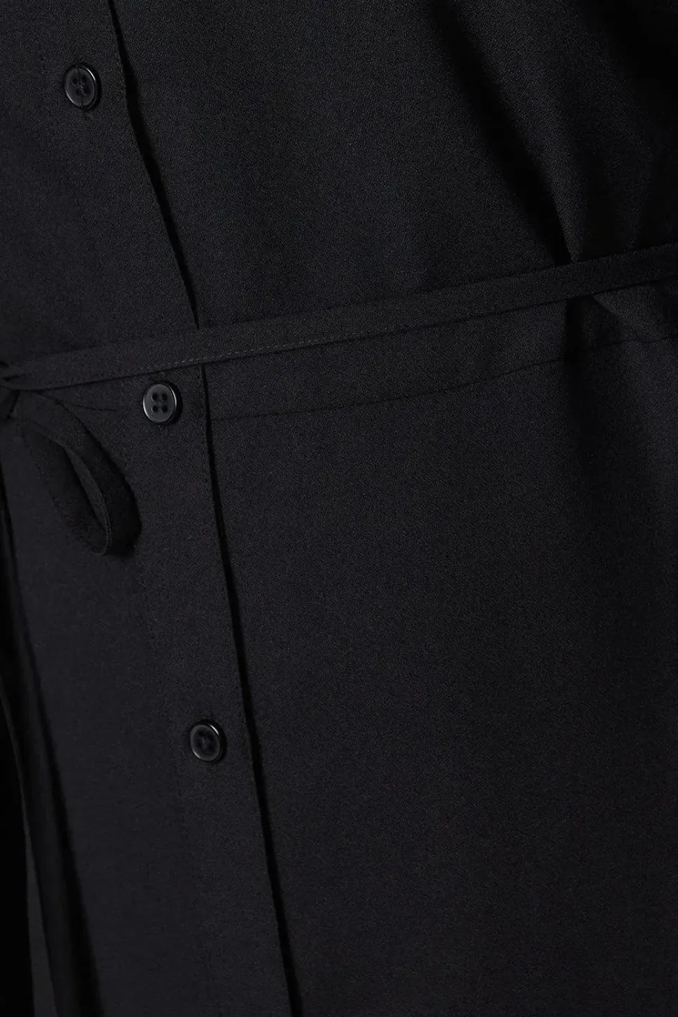 Curve Black Midi Shirt Dress