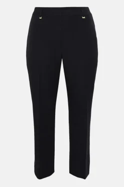 Curve Black Smart Bootcut Leg Trousers