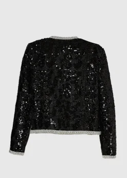 Curve Boucle Sequin Jacket