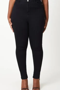 Curve Double Waist Detail Skinny Jeans