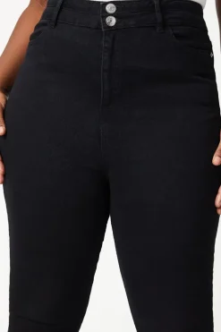 Curve Double Waist Detail Skinny Jeans