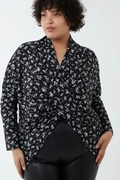 Curve Draped Dip Hem Top
