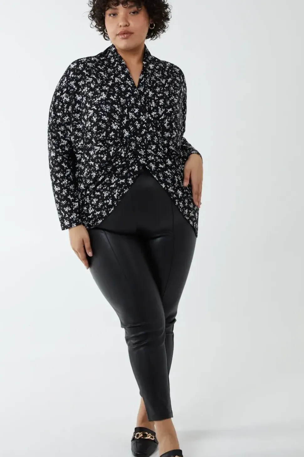 Curve Draped Dip Hem Top