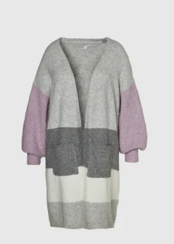 Curve Edge to Edge Longline Colourblock Cardigan