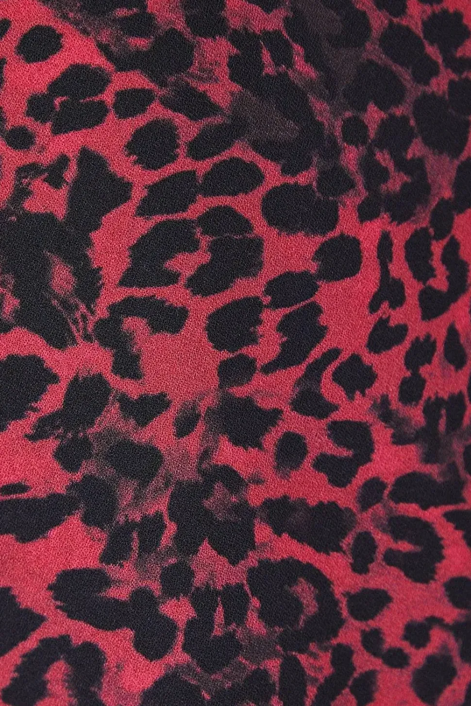 Curve Flute Sleeve Top Animal Print