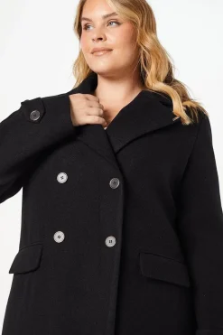 Curve Gold Trim Maxi Coat