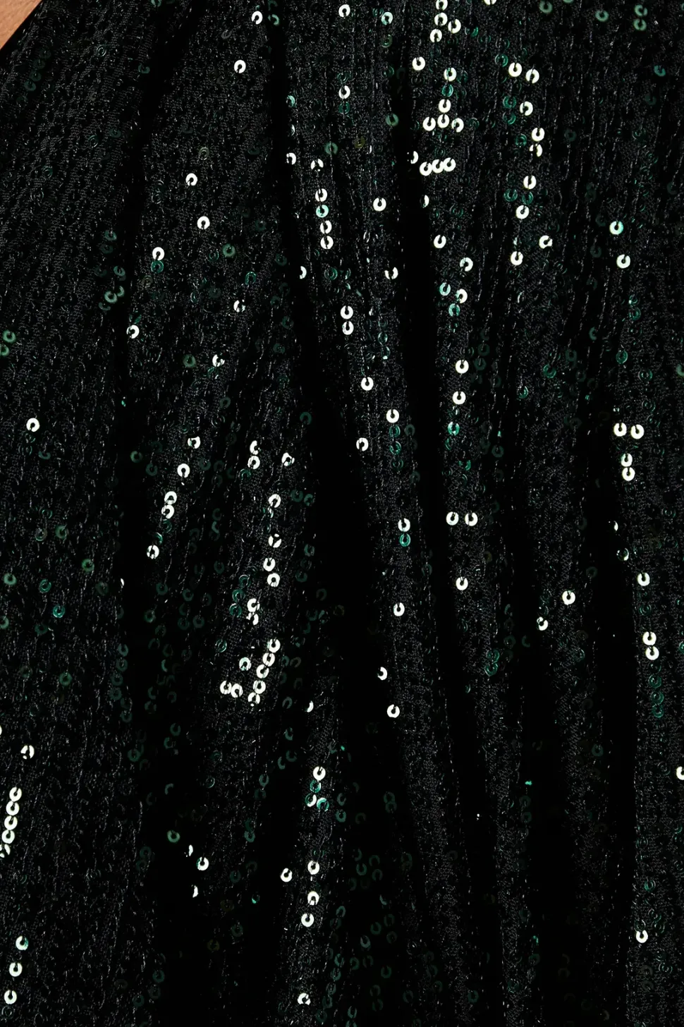 Curve Green Sequin Waterfall Jacket