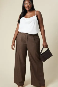 Curve High Waist Wide Leg Trouser