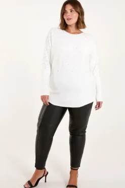 Curve Jumper With Silver Sparkle