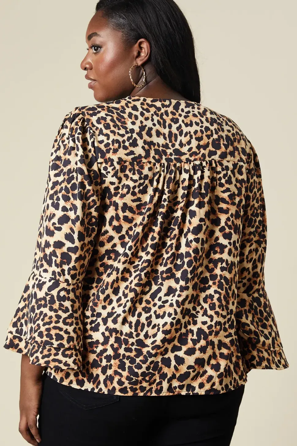 Curve Leopard Wrap Top