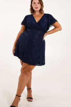 Curve Mesh Wrap Dress