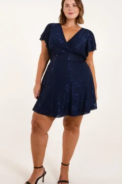 Curve Mesh Wrap Dress