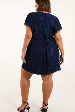 Curve Mesh Wrap Dress