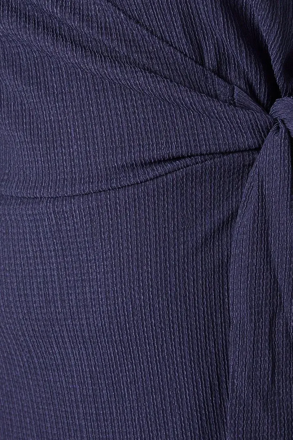 Curve Navy Wrap Mini Dress