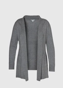 Curve Pocket Detail Longline Cardigan