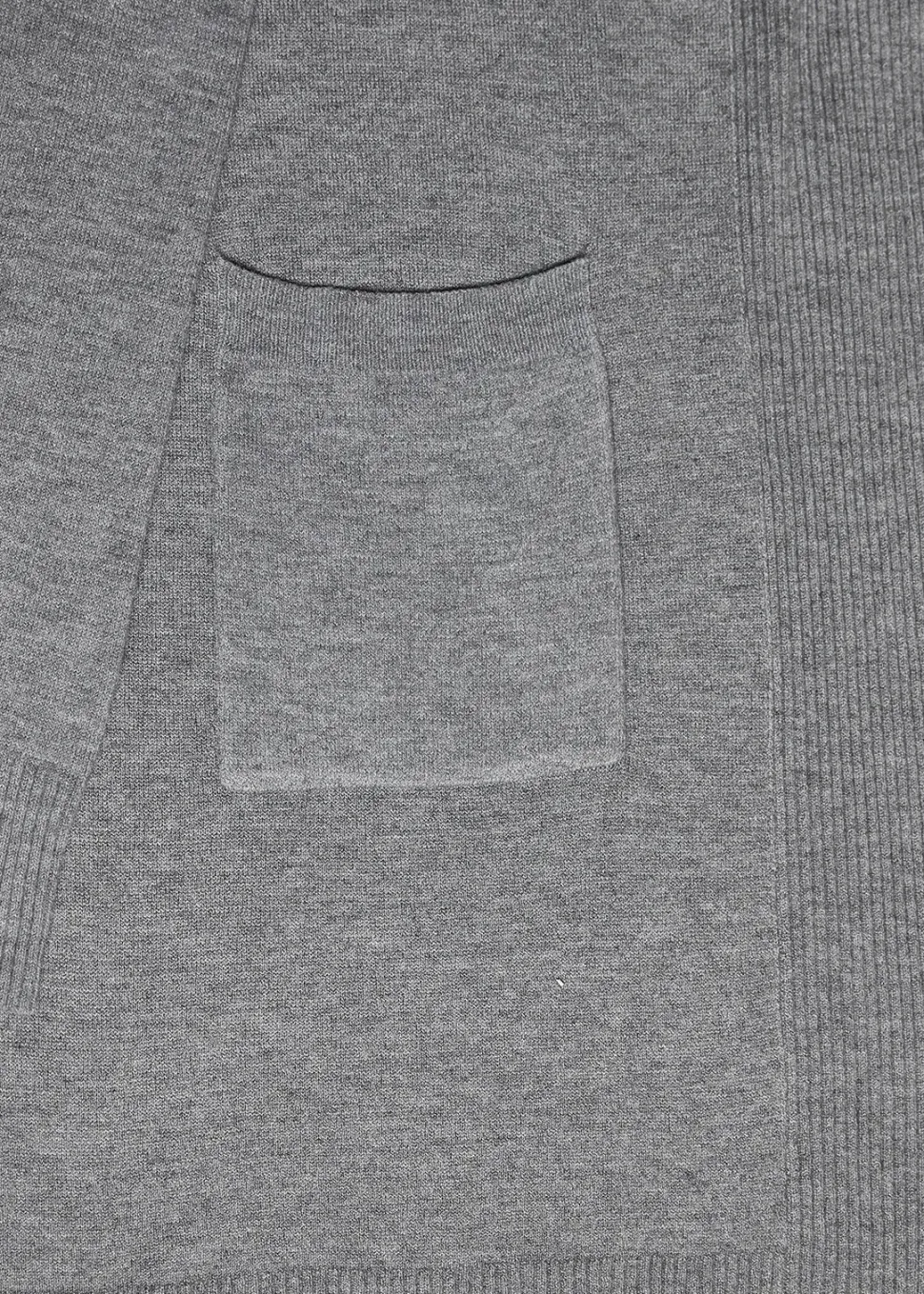 Curve Pocket Detail Longline Cardigan