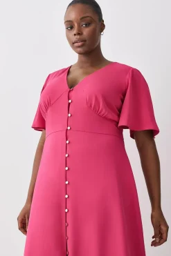 Curve Premium Crepe Midi Tea Dress