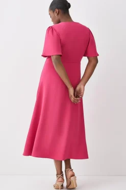 Curve Premium Crepe Midi Tea Dress